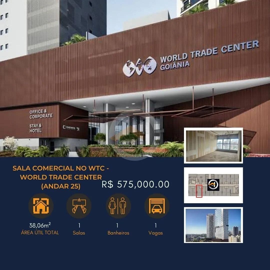 Sala Comercial a venda WTC - World Trade Center, 38,06m²
