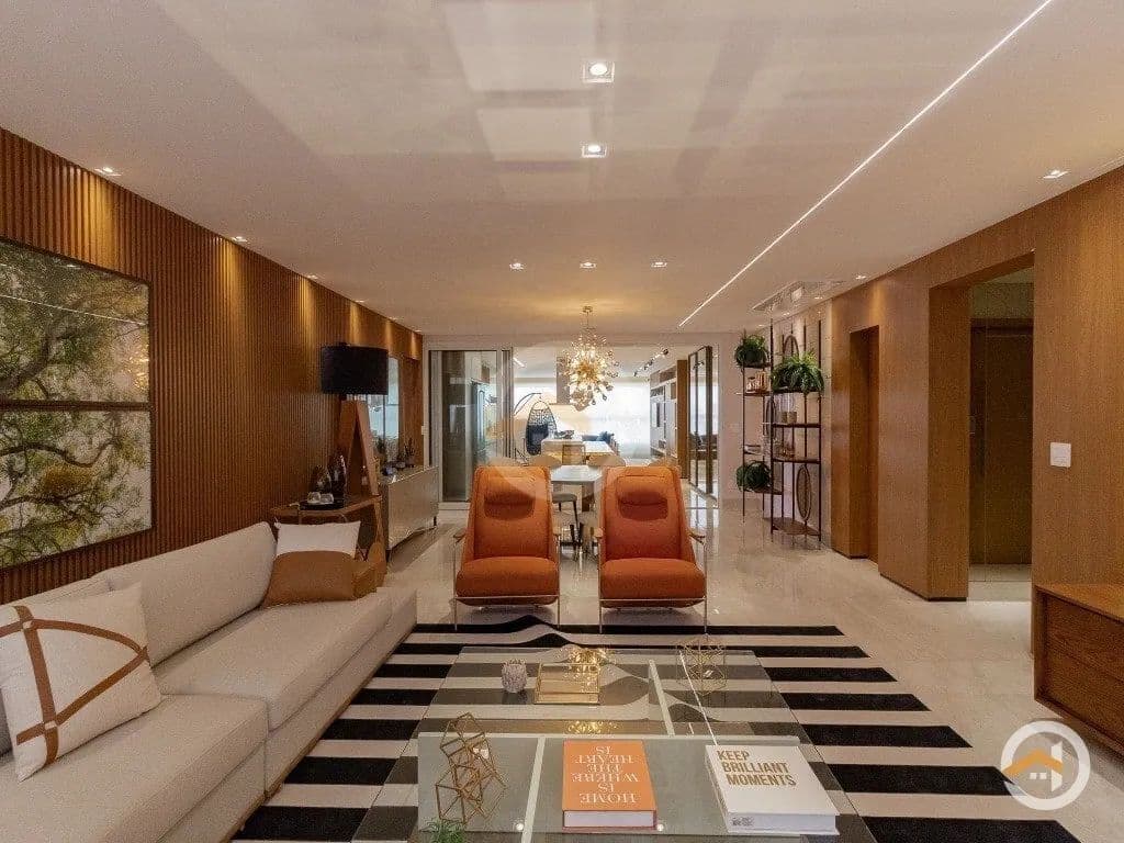 Apartamento 4 suítes, Mobiliado e Decorado, Setor Marista com 3 vagas de garagem